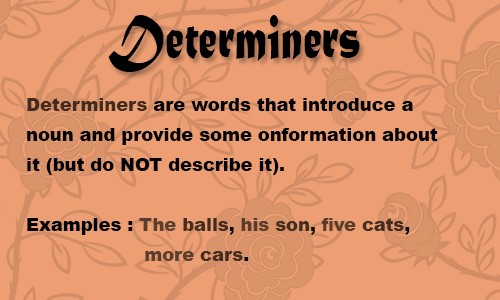 determiners