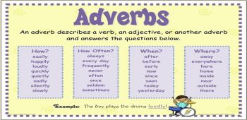 Verbs and Adverbs