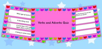 Verbs And Adverbs